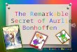 The secret story of aurlie bonhoffen