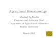 PowerPoint - Agricultural Biotechnology