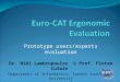 Euro-CAT Ergonomic Evaluation