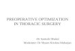 Preoperative optimization in thoracic surgery