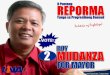 8 Puntong REPORMA tungo sa Progresibong Bansud - Roy Mudanza