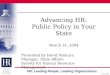 Advancing Hr Public Policyin Your State
