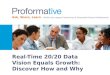 Real-Time 20/20 Data Vision Equals Growth: Discover How and Why