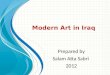 Ppt salam atta sabri   modern art in iraq