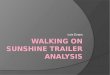 Walking on Sunshine trailer analysis