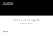 Arti e Culture Digitali, Lezione 2, Luca Simeone