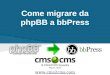Come migrare da phpBB to bbPress