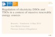 Regulation of electricity DSOs and TSOs in a context of massive renewable energy sources