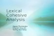 Lexical cohesive analysis