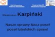 Włodzimierz Karpiński - podsumowanie kadencji