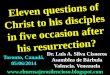 ELEVEN QUESTIONS OF CHRIST TO HIS DISCIPLES IN FIVE OCCASION AFTER HIS RESURRECTION