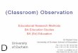 6 classroom observation
