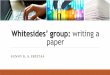 Whiteside’s group - Como escrever um artigo (ppt)