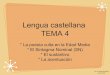 Presentación: lírica culta medieval castellana. Sustantivo