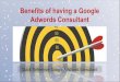 Benefits of having a Google Adwords Consultant