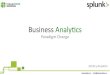 Splunk Business Analytics