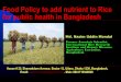 Food Policy to add Nutrition to rice for public health in Bangladesh