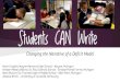 Students can write   NCTE 2014