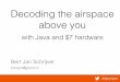 Decoding the airspace above you with Java and $7 hardware by Bert Jan Schrijver