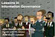Lessons in Information Governance