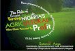 The role of private sector in turning nigeria's agricultural potential to profit by sotonye anga