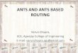 Ants and ants based routing