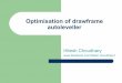 Optimisation of drawframe autoleveller