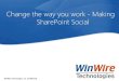 Change The Way You Work -  Making SharePoint Social