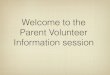 Classroom Volunteer Information