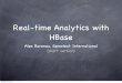 Real-time Analytics with HBase (short version)