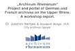 Archivum rhenanum präsentation jk + es