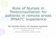 Role of nurses in teleconsultation
