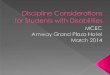 Discipline mcec   march 2014
