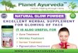 Herbal Face Pack - Natural Glow Powder from Planet Ayurveda