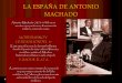 La España de Antonio Machado, Modernismo y Generación del 98, Literatura española