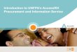 AccessRH: UNFPA's Reproductive Health Supplies Information and Procurement Service