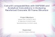 CalculiX comparabilities with SAP2000 and Analytical Calculations in Analyzing Reinforced Concrete 3D Frame Structure