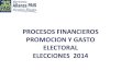 Procesos financieros y promoción y gasto electoral
