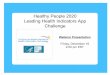 Healthy People 2020 Leading Health Indicators App Challenge 12.16.11 Webinar Slide Deck