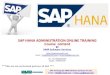 SAP HANA ADMIN Course Content