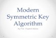 Modern symmetric cipher