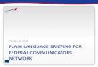 Plain Language training - Federal Communicators Network - Katherine Spivey - October 30, 2014