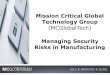 Managing Security Risks in Manufacturing