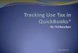 Tracking use tax in QuickBooks®