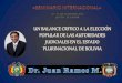 Un balance critico a la elección popular de autoridades judiciales (Juan Ramos M.)