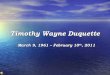 Timothy Wayne Duquette