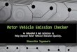 Motor vehicle emission checker danu-lap