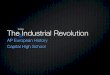 Proto Industrial Revolution AP European History 2009