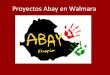 Proyectos de ABAY en Walmara