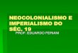 Neocolonialismo e imperialismo do séc 19